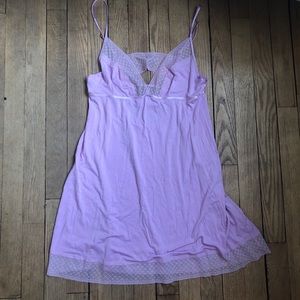 Victoria Secret Purple Nighty Teddy Lace